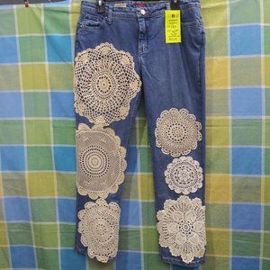 2409 Jeaniemade Size 12P Wrangler Stretch Upcycled Jeans